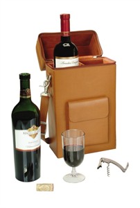 Monogrammed Wine Tote Bag