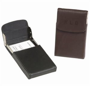 Monogrammed Vertical Business Card Case