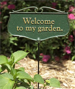 Welcome To My Garden Sign Welcome To My Garden Sign