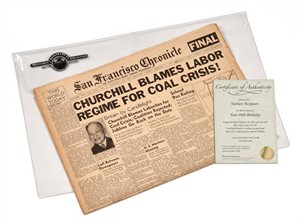 Newspaper From The Day You Were Born - birthday or anniversary gift