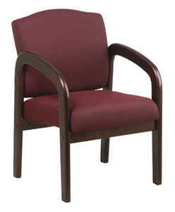 Office Star WD383 Mahogany Visitor's Chair