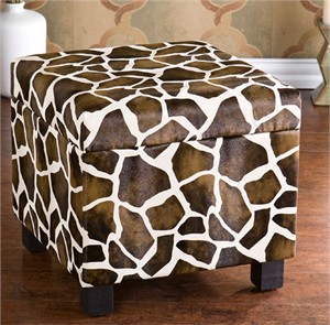 Holly & Martin 75-212-041-3-42 Safari Storage Ottoman Giraffe