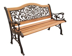 Sienna Camel Back Park Bench