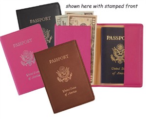 Leather RFID Blocking Passport Jacket