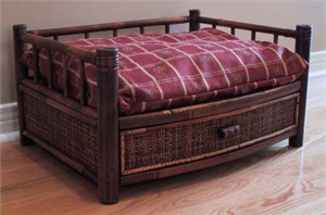 Tropical Island Bamboo Pet Bed Tropical Island Bamboo Pet Bed