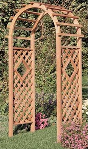 Rustic Natural 640 Window Garden Arbor
