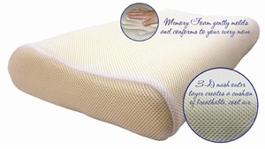 Science of Sleep SF6255 Cool Mesh Memory Foam Pillow