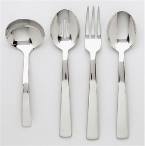 Ginkgo Select 13231-2 Burton Pattern Stainless Steel Hostess Set
