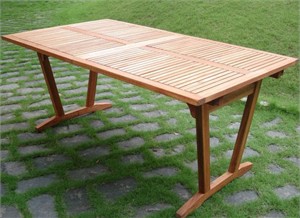 Shorea Wood Extension Table