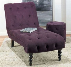 Avenue Six 200014 Curves Tufted Chaise Lounge Avenue Six 200014 Curves Tufted Chaise Lounge