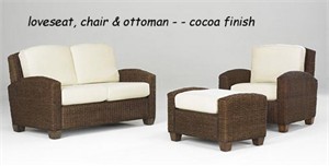 Homestyles Cabana Banana Woven Furniture Set