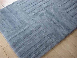 Bowron Pewter Shearling Design Rug