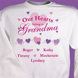 Our Hearts Belong to Personalized Sweatshirt