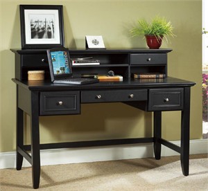Homestyles 5531-152 Bedford Executive Desk with Hutch