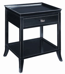 Tamara Ebony Finish Side Table