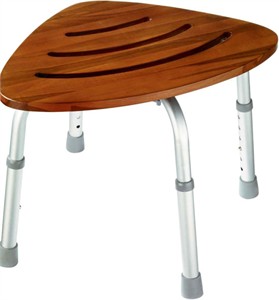 Pollenex SBB8 Corner Teak Shower Bench