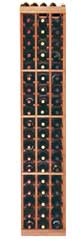 Wine Cellar Innovations 3 Column Individual Bottle Redwood Wine Rack 