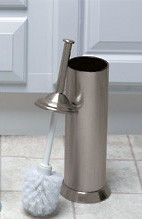 Designer Toilet Brush satin nickel Designer Toilet Brush satin nickel