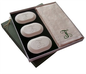 Carved Soap Personalized Gift Set