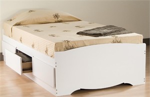 Twin  Bed Platform Storage Bed