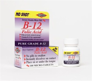 Vitamin B-12 sublingual with folic acid