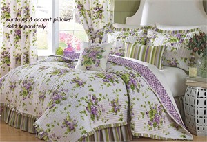 Waverly 11941 Sweet Violets Quilt Set