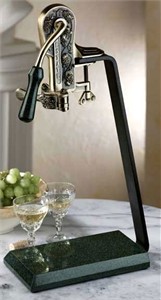 Rogar 0251 Estate Wine Opener with Evergreen Granite Table Stand