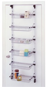 Over the Door Steel Storage Baskets