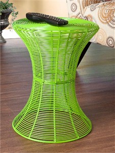 Metal Wire Round Accent Table
